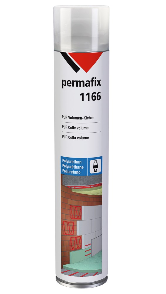 Permafix 1166, PUR Volumen-Kleber, Polyruethan Pistolen-Schaum, Dose 750 ml